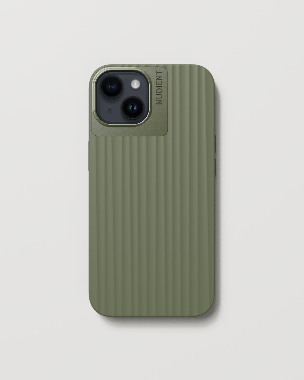 Bold Case Olive Green iPhone 14 – NUDIENT - Main Image